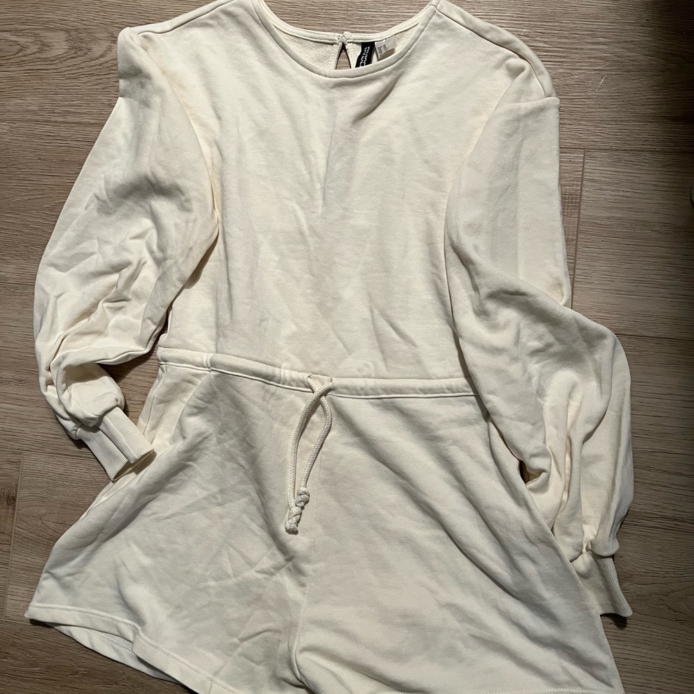 White Jersey romper